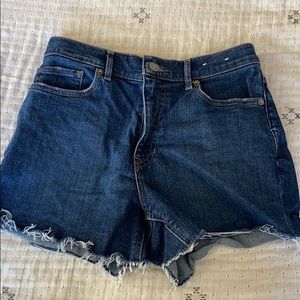 High waisted jean shorts